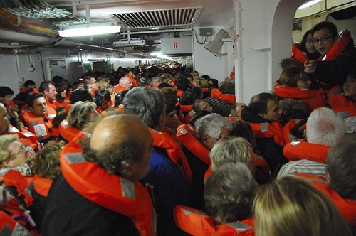 Cota Concordia Cruise Ship - Muster Drill